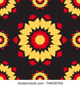 Ornament colorful pattern vector background tile design