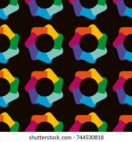 Ornament colorful pattern vector background tile design