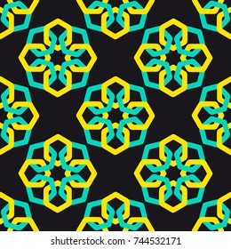 Ornament colorful pattern vector background tile design