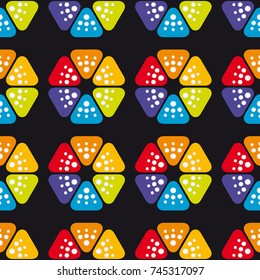 Ornament colorful pattern vector tile background design