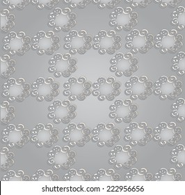 Ornament composed of repeating rounded figures