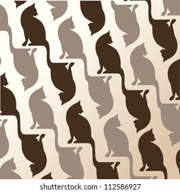 Ornament Composed of a silhouette of a cat