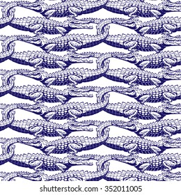 ornament  with crocodiles