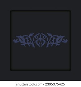 Ornament. Decor for borders, textile, plate, tile, and print design. 