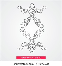 Ornament and decor, design elements. Decoration of the page. Vector illustration. Isolated on white background.