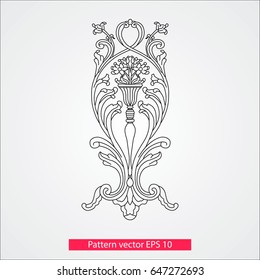 Ornament and decor, design elements. Decoration of the page. Vector illustration. Isolated on white background.