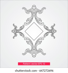 Ornament and decor, design elements. Decoration of the page. Vector illustration. Isolated on white background.