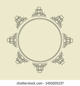 Ornament Decorative Frame Vector 07