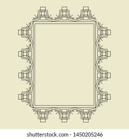 Ornament Decorative Frame Vector 08