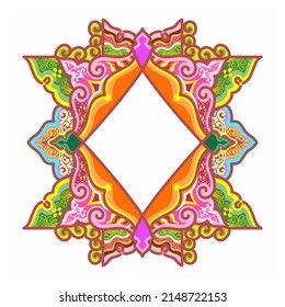 Ornament Decorative Islamic Border Ramadan and Idul Fitri