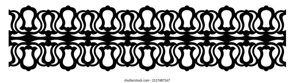 Ornament für Design. Bearbeitbare Datei. Laserschneiden und Drucken.