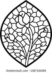 Ornament design for laser cut and decoration, Floral pattern for glass painting and jewelry concept. 