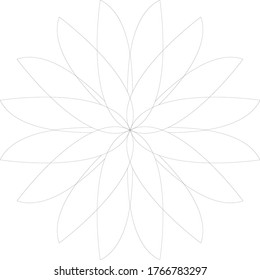 Material vectorial del logotipo de diseño de ornamentos