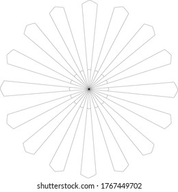 Material vectorial del logotipo de diseño de ornamentos