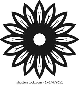 Material vectorial del logotipo de diseño de ornamentos
