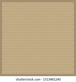 Ornament design for silk scarf pattern. Simple hijab fashion