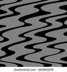 Ornament design of the wave Japanese style in seamlessness,
