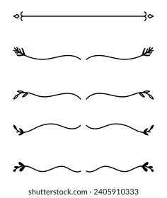 Ornament divider collection in black colour