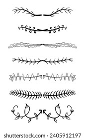 Ornament divider collection in black colour