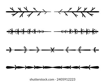 Ornament divider collection in black colour