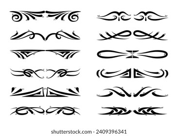 Ornament divider collection in black colour