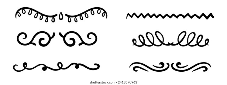 Ornament divider collection in black colour