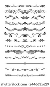 Ornament divider collection in black colour