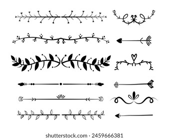 Ornament divider collection in black colour