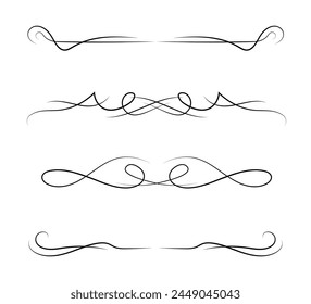 Ornament divider collection on black colour