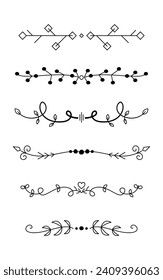 Ornament divider collection set element	