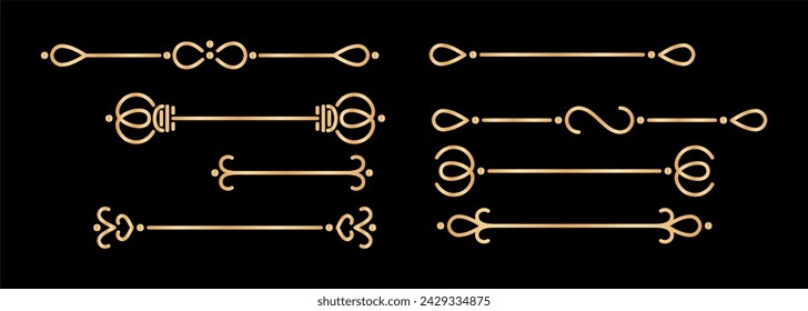 ornament divider collection vector art