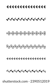 Ornament divider set collection in black colour	
