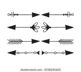 Ornament divider set. Set of divider vector floral dividers decoration element. Vector illustration EPS 10