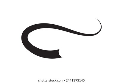  Ornament divider vector collection. Hand drawn swashes and flourishes. Ornate swirl swashes, decorative flourish dividers. Charcoal or pencil drawn wavy lines, swirls. Black paint curved strokes.
