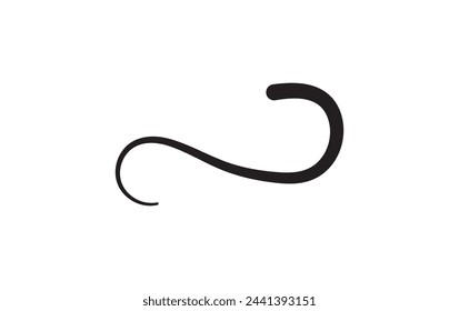  Ornament divider vector collection. Hand drawn swashes and flourishes. Ornate swirl swashes, decorative flourish dividers. Charcoal or pencil drawn wavy lines, swirls. Black paint curved strokes.