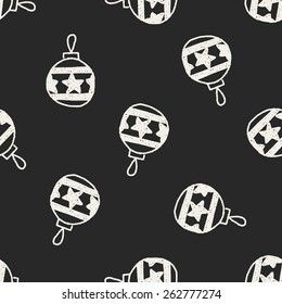 Ornament doodle drawing seamless pattern background