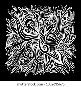 Ornament doodle vector abstract pattern drawing illustration