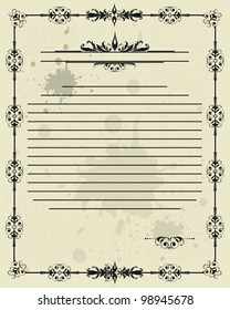 ornament and element for decoration and design