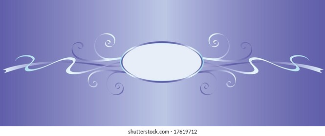Ornament element with mirror vignette, all parts closed, editing is possible