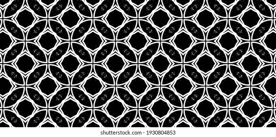 Ornamento con elementos de color blanco y negro. Textura vectorial étnica tribal. Ornamento folclórico geométrico. Patrón sin foco.
Impresión de Bandana.