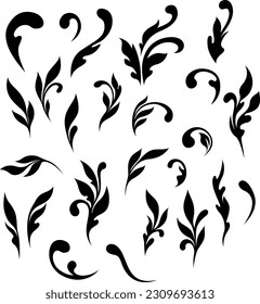 Ornament elements collection. Vector decoration