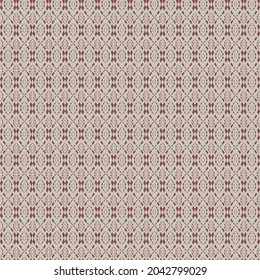 Ornament with elements of red and beige colors. Abstract modern geometric pattern.