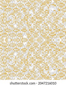 Ornament with elements of yellow background.Baroque paisley on a Wood texture background. can be used for textile.