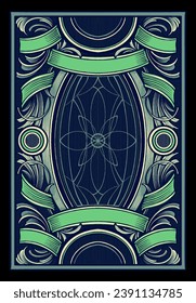 ornament engraving style illustration vector