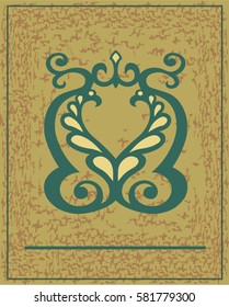 Ornament in ethnic style depicting stylized birds.
