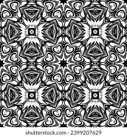 Ornamento de estilo étnico. Patrón sin brillo con formas abstractas. Repetir el diseño para la moda, el diseño textil.