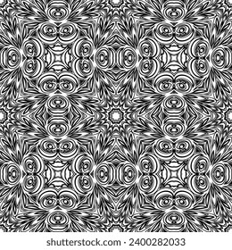 Ornament im ethnischen Stil. Nahtloses Muster mit abstrakten Formen. Wiederholen Sie Design für Mode, Textil-Design.
