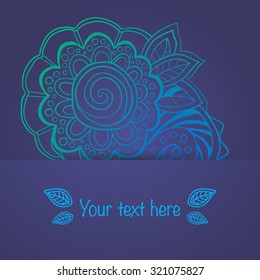 Ornament in ethnic style. Vector illustration.