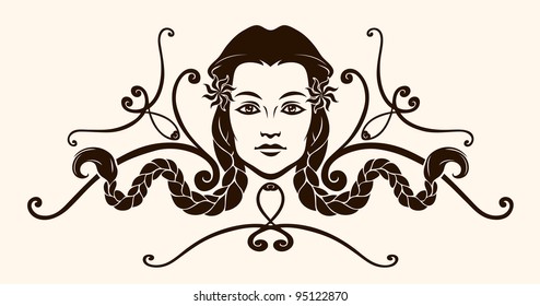 Ornament with face