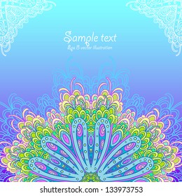 Ornament floral background. Bright vector eps8 ackground.